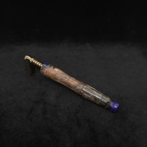 This image portrays The King's Stem XL Burl Hybrid Dynavap Midsection + Book-Matched M.P. - NEW DESIGN ☘ by Dovetail Woodwork.
