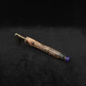 This image portrays The King's Stem XL Burl Hybrid Dynavap Midsection + Book-Matched M.P. - NEW DESIGN ☘ by Dovetail Woodwork.