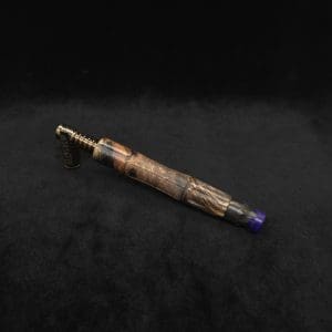 This image portrays The King's Stem XL Burl Hybrid Dynavap Midsection + Book-Matched M.P. - NEW DESIGN ☘ by Dovetail Woodwork.