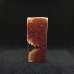 This image portrays Dynavap Dugout Device/Material Storage Case-Manzanita Burl Hybrid XL by Dovetail Woodwork.