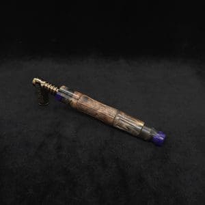 This image portrays The King's Stem XL Burl Hybrid Dynavap Midsection + Book-Matched M.P. - NEW DESIGN ☘ by Dovetail Woodwork.