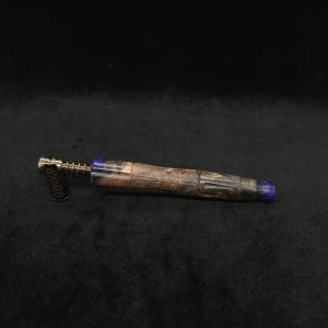 This image portrays The King's Stem XL Burl Hybrid Dynavap Midsection + Book-Matched M.P. - NEW DESIGN ☘ by Dovetail Woodwork.