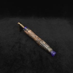 This image portrays The King's Stem XL Burl Hybrid Dynavap Midsection + Book-Matched M.P. - NEW DESIGN ☘ by Dovetail Woodwork.