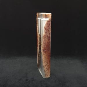 This image portrays Dynavap Dugout Device/Material Storage Case-Manzanita Burl Hybrid XXL by Dovetail Woodwork.