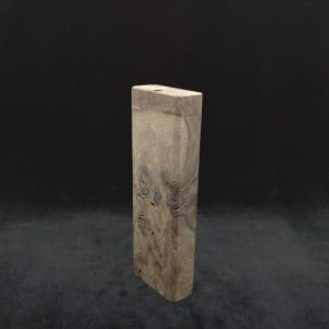 This image portrays Dynavap Device Dugout/Material Storage Case-Raw Walnut Burl-Slim Stash XL by Dovetail Woodwork.