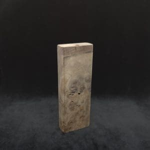 This image portrays Dynavap Device Dugout/Material Storage Case-Raw Walnut Burl-Slim Stash XL by Dovetail Woodwork.