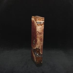 This image portrays Dynavap Dugout Device/Material Storage Case-Manzanita Burl Hybrid XXL by Dovetail Woodwork.