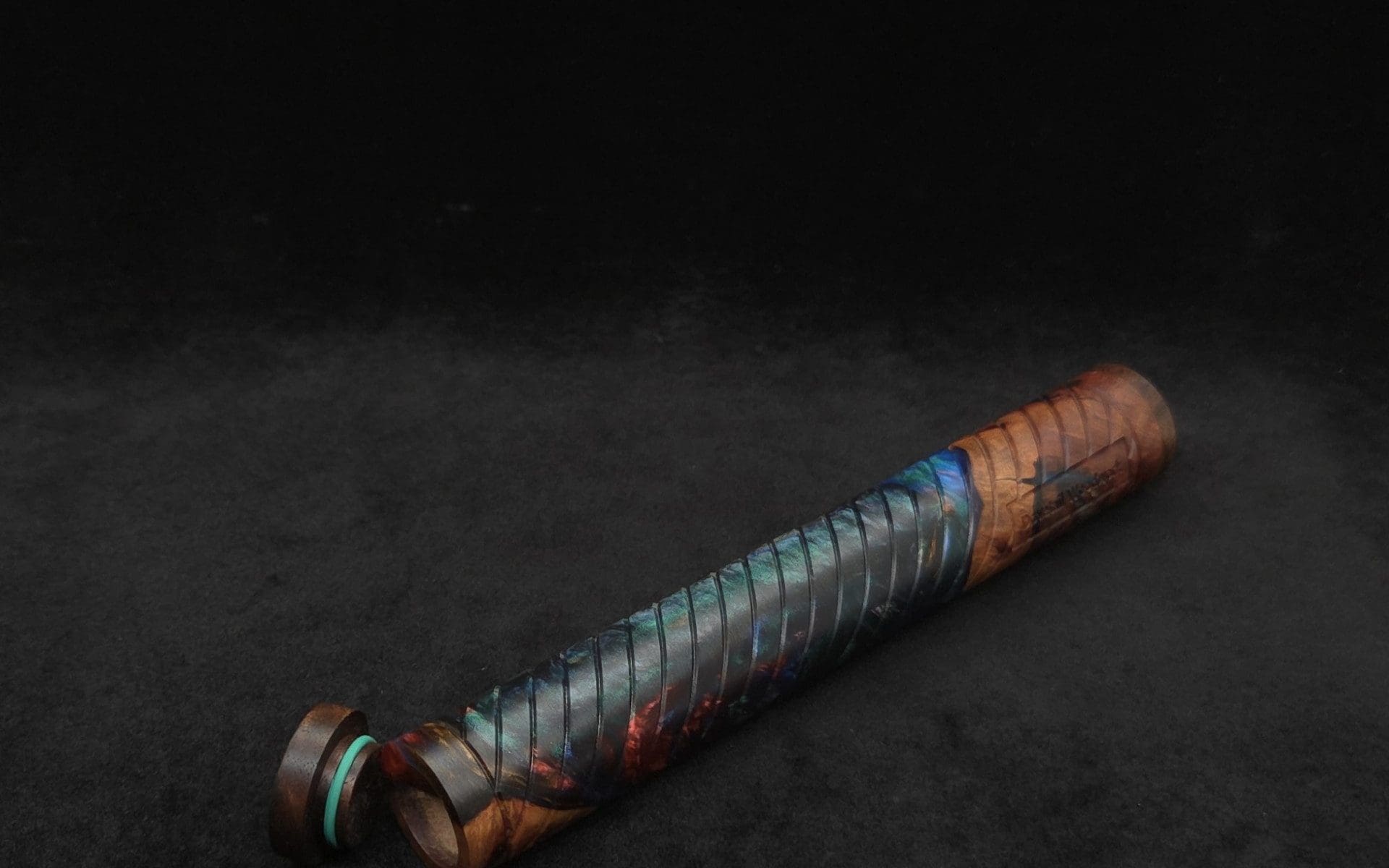 This image portrays XL Dynavap/Vaping Device and/or Blunt/Joint Storage Tube - ☘ by Dovetail Woodwork.