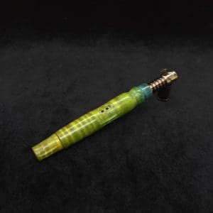 This image portrays Diamond Wing XL Burl Dynavap Stem + Book-Matched M.P. by Dovetail Woodwork.