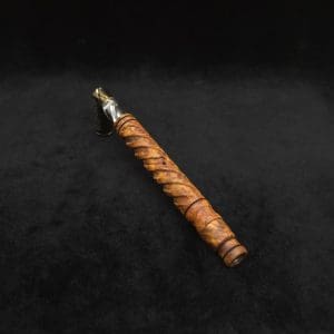 This image portrays Attenuated Helix Dynavap XL Burl Stem + Book-Matched Mouthpiece-NEW! ☘ by Dovetail Woodwork.
