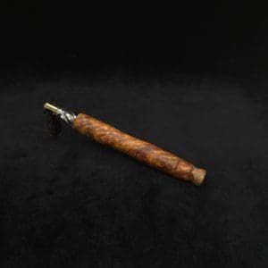 This image portrays Specialty Design XL Dynavap Stem + Book-Matched M.P. - New! by Dovetail Woodwork.