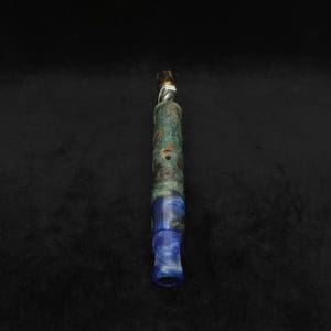 This image portrays Tri-Channel XL Dynavap Stem Buckeye Burl Hybrid + Book-Matched M.P. ☘ by Dovetail Woodwork.