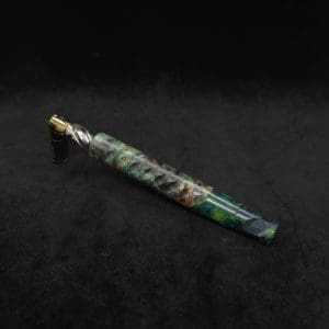 This image portrays Dynavap XL Burl Hybrid Cosmic Stem-Eclipse Design + Book-Matched M.P. by Dovetail Woodwork.