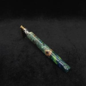 This image portrays Dynavap XL Burl Hybrid Cosmic Stem-Eclipse Design + Book-Matched M.P. by Dovetail Woodwork.