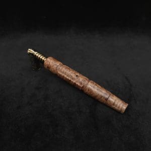 This image portrays B-Line XL Dynavap Stem Highly Figured Maple Burl + Book-Matched M.P. ☘ by Dovetail Woodwork.