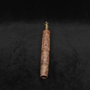 This image portrays B-Line XL Dynavap Stem Highly Figured Maple Burl + Book-Matched M.P. ☘ by Dovetail Woodwork.