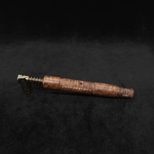 This image portrays B-Line XL Dynavap Stem Highly Figured Maple Burl + Book-Matched M.P. ☘ by Dovetail Woodwork.