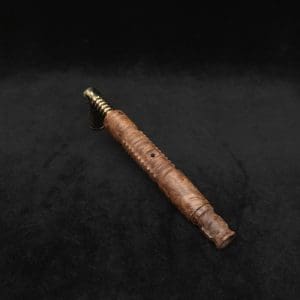 This image portrays B-Line XL Dynavap Stem Highly Figured Maple Burl + Book-Matched M.P. ☘ by Dovetail Woodwork.