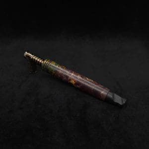 This image portrays Blunt XL Dynavap Quad-Color Burl Stem + Ebony M.P. ☘ by Dovetail Woodwork.
