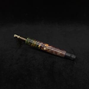 This image portrays Blunt XL Dynavap Quad-Color Burl Stem + Ebony M.P. ☘ by Dovetail Woodwork.