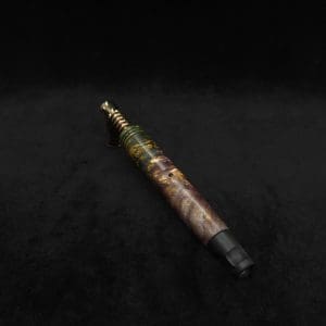 This image portrays Blunt XL Dynavap Quad-Color Burl Stem + Ebony M.P. ☘ by Dovetail Woodwork.