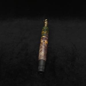 This image portrays Blunt XL Dynavap Quad-Color Burl Stem + Ebony M.P. ☘ by Dovetail Woodwork.