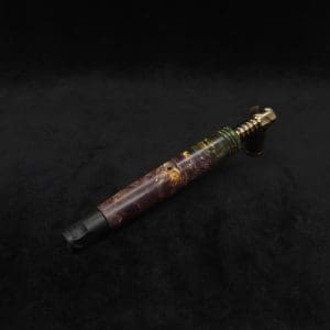 This image portrays Blunt XL Dynavap Quad-Color Burl Stem + Ebony M.P. ☘ by Dovetail Woodwork.