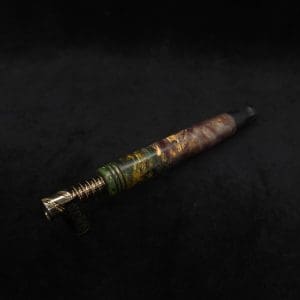 This image portrays Blunt XL Dynavap Quad-Color Burl Stem + Ebony M.P. ☘ by Dovetail Woodwork.