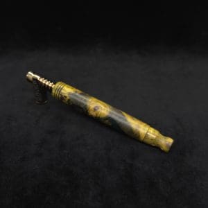 This image portrays Blunt XL Dynavap Hybrid Burl Stem + Book-Matched M.P. ☘ by Dovetail Woodwork.