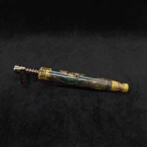 This image portrays Blunt XL Dynavap Hybrid Burl Stem + Book-Matched M.P. ☘ by Dovetail Woodwork.