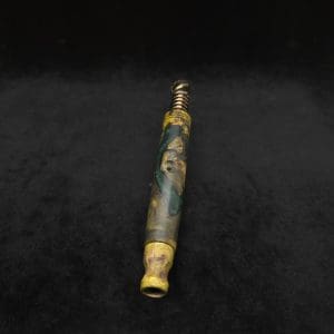This image portrays Blunt XL Dynavap Hybrid Burl Stem + Book-Matched M.P. ☘ by Dovetail Woodwork.