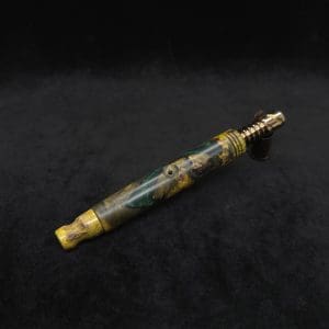 This image portrays Blunt XL Dynavap Hybrid Burl Stem + Book-Matched M.P. ☘ by Dovetail Woodwork.