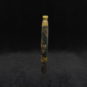 This image portrays Blunt XL Dynavap Hybrid Burl Stem + Book-Matched M.P. ☘ by Dovetail Woodwork.