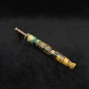 This image portrays Blunt XL Dynavap Hybrid Burl Stem + Book-Matched M.P. ☘ by Dovetail Woodwork.