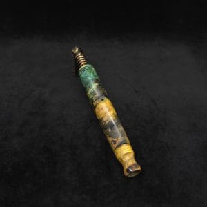 This image portrays Blunt XL Dynavap Hybrid Burl Stem + Book-Matched M.P. ☘ by Dovetail Woodwork.