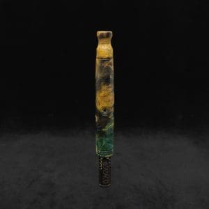 This image portrays Blunt XL Dynavap Hybrid Burl Stem + Book-Matched M.P. ☘ by Dovetail Woodwork.