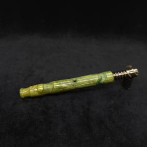 This image portrays Attenuated 2X Joint Dynavap XL Burl Stem + Book-Matched Mouthpiece-NEW! ☘ by Dovetail Woodwork.