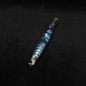 This image portrays The Franken Device-Fully Anodized Specialty Device w/Wood Case-Special Edition-NEW! ☘ by Dovetail Woodwork.