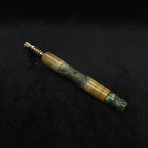 This image portrays Tri-Axial Dynavap XL Stem Burl Hybrid + Book-Matched M.P. - NEW! by Dovetail Woodwork.