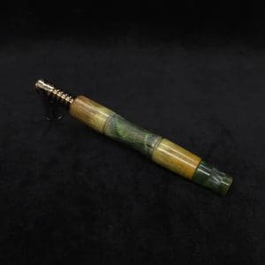 This image portrays Tri-Axial Dynavap XL Stem Burl Hybrid + Book-Matched M.P. - NEW! by Dovetail Woodwork.