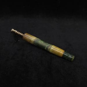 This image portrays Tri-Axial Dynavap XL Stem Burl Hybrid + Book-Matched M.P. - NEW! by Dovetail Woodwork.