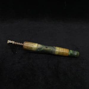 This image portrays Tri-Axial Dynavap XL Stem Burl Hybrid + Book-Matched M.P. - NEW! by Dovetail Woodwork.