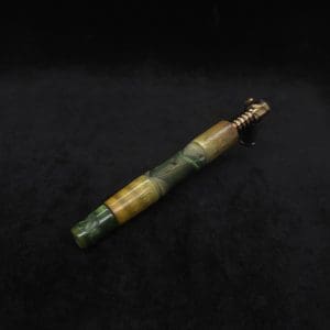 This image portrays Tri-Axial Dynavap XL Stem Burl Hybrid + Book-Matched M.P. - NEW! by Dovetail Woodwork.