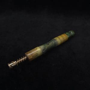 This image portrays Tri-Axial Dynavap XL Stem Burl Hybrid + Book-Matched M.P. - NEW! by Dovetail Woodwork.