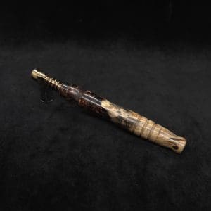 This image portrays Dynavap HyperDyn XL Hybrid (D.W. Revision) + Book-Matched M.P. by Dovetail Woodwork.