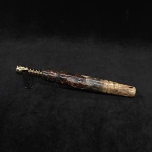 This image portrays Dynavap HyperDyn XL Hybrid (D.W. Revision) + Book-Matched M.P. by Dovetail Woodwork.