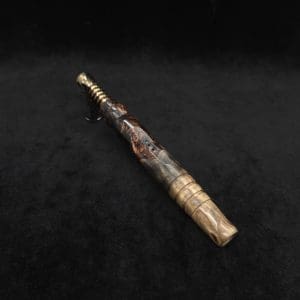 This image portrays Dynavap HyperDyn XL Hybrid (D.W. Revision) + Book-Matched M.P. by Dovetail Woodwork.