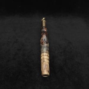 This image portrays Dynavap HyperDyn XL Hybrid (D.W. Revision) + Book-Matched M.P. by Dovetail Woodwork.