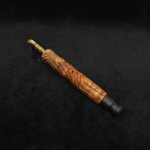 This image portrays Vertex XL Burl Dynavap Stem + Matched Ebony M.P. - NEW! ☘ by Dovetail Woodwork.