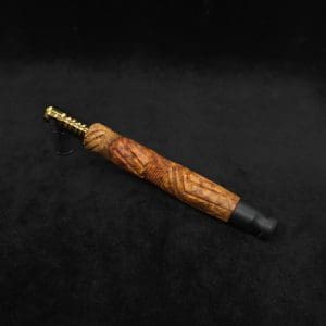 This image portrays Vertex XL Burl Dynavap Stem + Matched Ebony M.P. - NEW! ☘ by Dovetail Woodwork.